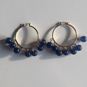 JCrew Hoops with Beads